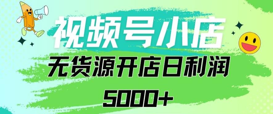 视频号无货源小店从0到1日订单量千单以上纯利润稳稳5000+【揭秘】-乐码云集