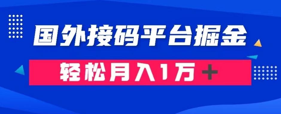 通过国外接码平台掘金：成本1.3，利润10＋，轻松月入1万＋【揭秘】-乐码云集