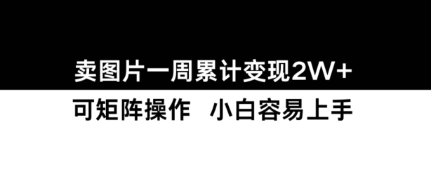 小红书【卖图片】一周累计变现2W+小白易上手-乐码云集