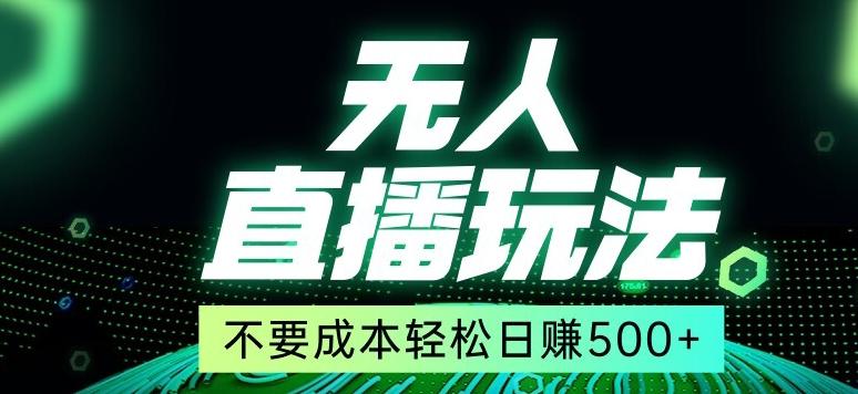 全网首发24年最新无人直播玩法，不需要成本，无需人力，一台电脑24小时为你工作-乐码云集