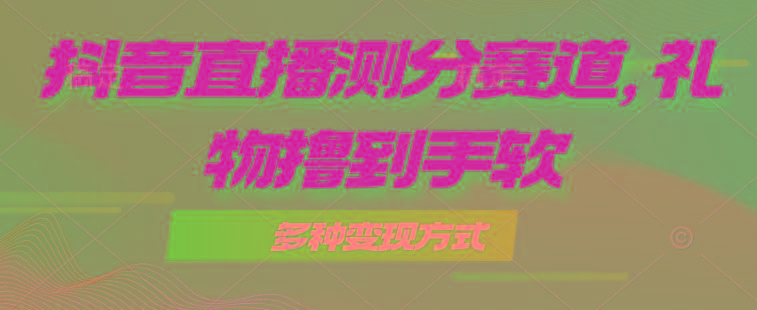 抖音直播测分赛道，多种变现方式，轻松日入1000+-乐码云集