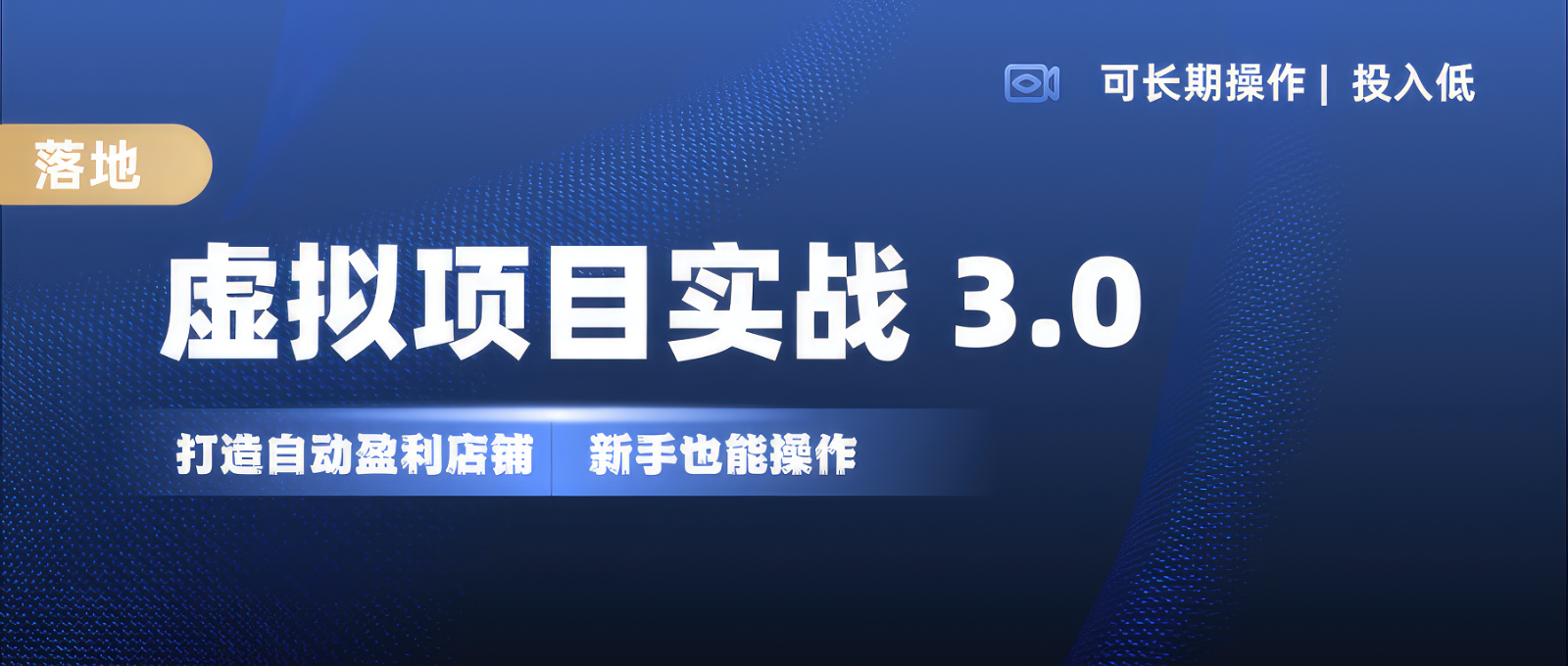 虚拟项目实操落地 3.0,新手轻松上手，单品月入1W+-乐码云集