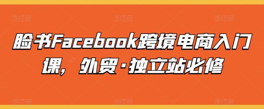 脸书Facebook跨境电商入门课，外贸·独立站必修-乐码云集