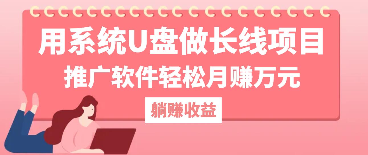 用系统U盘做长线项目，推广软件轻松月赚万元-乐码云集