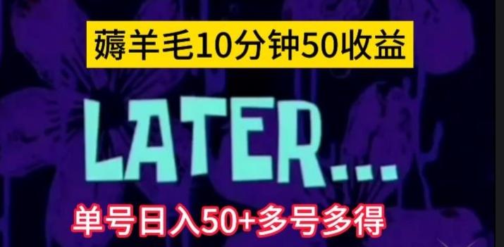 美团薅羊毛玩法，单号日入50+多号多得【仅揭秘】-乐码云集