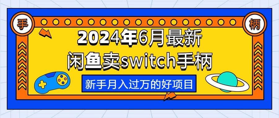 2024年6月最新闲鱼卖switch游戏手柄，新手月入过万的第一个好项目-乐码云集