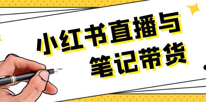 小红书直播与笔记带货：选品、上架、笔记写作、视频剪辑及直播话术等-乐码云集