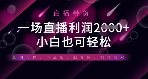 半无人直播带货，一场利润数张，适合所有平台玩法，小白也可轻松-乐码云集