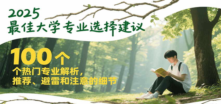2025最佳大学专业选择建议，100个热门专业解析，推荐、避雷和注意的细节-乐码云集
