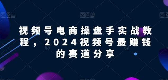 视频号电商实战教程，2024视频号最赚钱的赛道分享-乐码云集