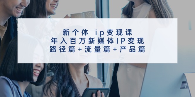 新个体ip变现课,年入百万新媒体IP变现,路径篇+流量篇+产品篇-乐码云集