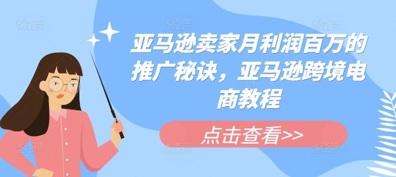 亚马逊卖家月利润百万的推广秘诀，亚马逊跨境电商教程-乐码云集