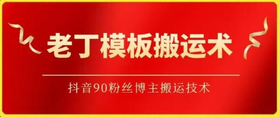 老丁模板搬运术：抖音90万粉丝博主搬运技术【揭秘】-乐码云集
