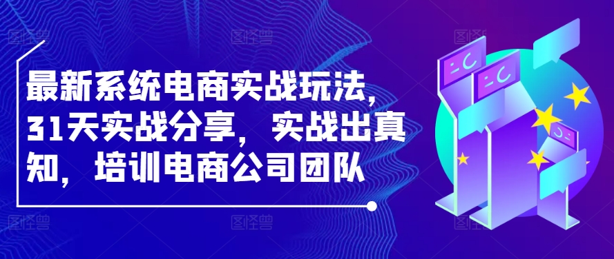 最新系统电商实战玩法，31天实战分享，实战出真知，培训电商公司团队-乐码云集