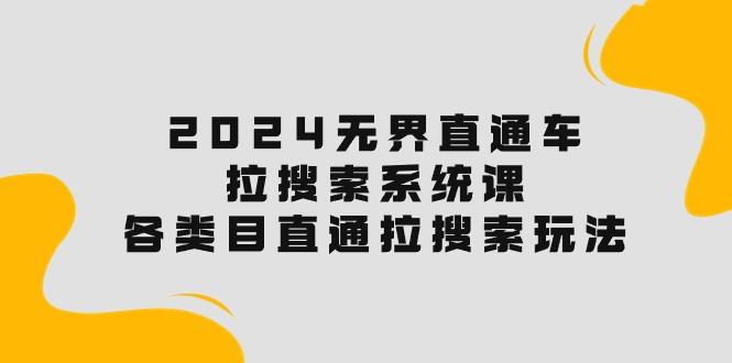2024无界直通车·拉搜索系统课：各类目直通车 拉搜索玩法！-乐码云集