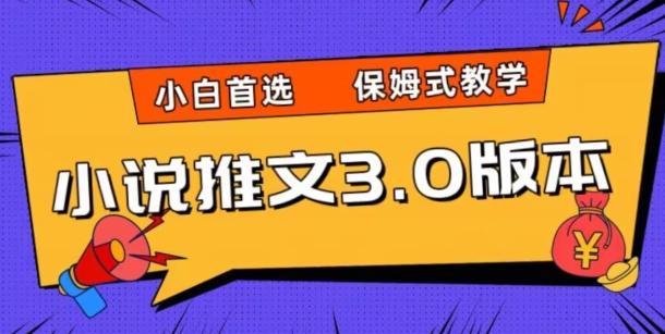 小说推文3.0玩法，日入两千+，保姆式教学，小白首选【揭秘】-乐码云集