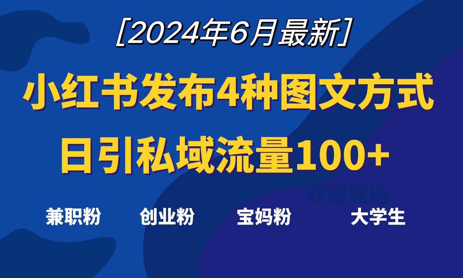 小红书发布这4种图文，就能日引私域流量100+-乐码云集