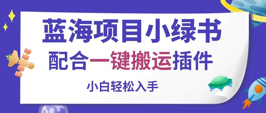 蓝海项目小绿书，配合一键搬运插件，小白轻松入手-乐码云集