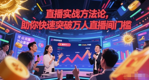 直播实战方法论，助你快速突破万人直播间门槛-乐码云集