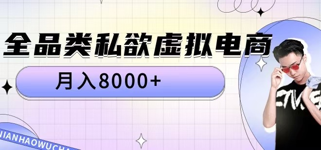 全品类私欲虚拟电商，月入8000+【揭秘】-乐码云集