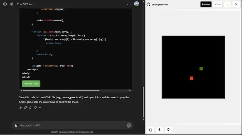 ChatGPT Code Preview｜AI编程预览工具-乐码云集