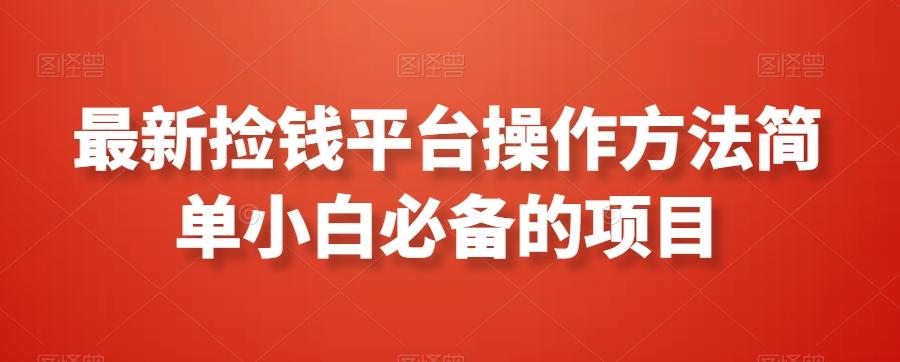 最新捡钱平台操作方法简单小白必备的项目-乐码云集