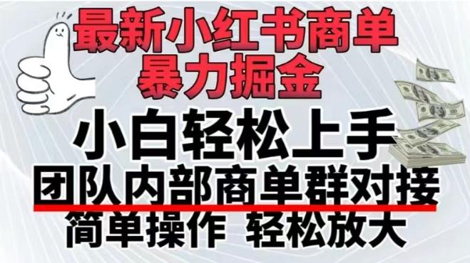 最新小红书商单，暴力掘金，单月稳定变现3W+-乐码云集