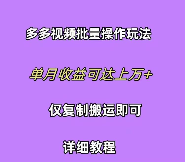 (10029期)拼多多视频带货快速过爆款选品教程 每天轻轻松松赚取三位数佣金 小白必…-乐码云集