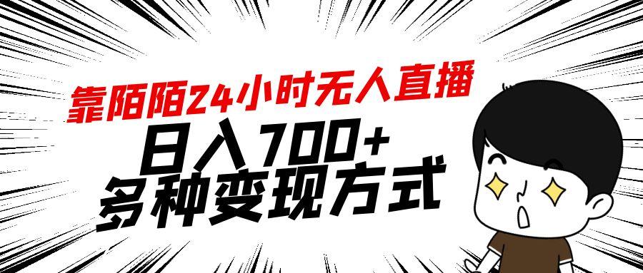 靠陌陌24小时无人直播，日入700+，多种变现方式-乐码云集