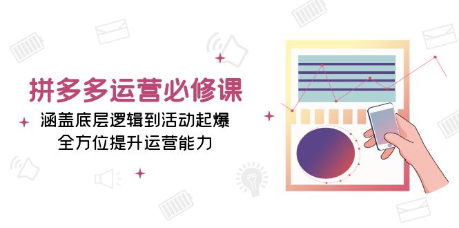 拼多多运营必修课：涵盖底层逻辑到活动起爆，全方位提升运营能力-乐码云集
