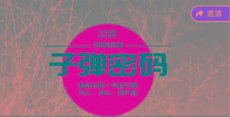 《子弹密码训练营》-用一句话文案勾人勾心卖产品，21天学到顶尖文案大师策略和技巧-乐码云集