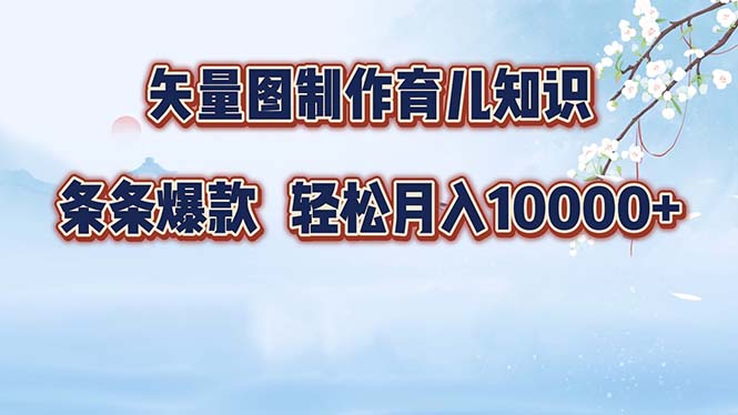 矢量图制作育儿知识，条条爆款，月入10000+-乐码云集