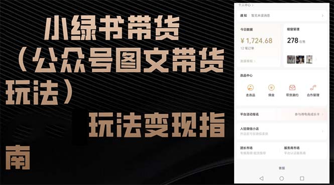 小绿书带货(公众号图文带货玩法-乐码云集