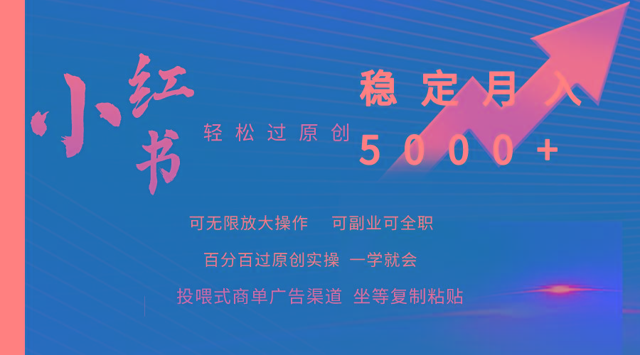 (9792期)小红书轻松过原创稳定月入5000+-乐码云集