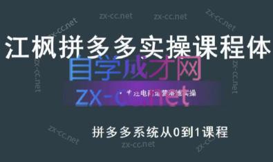 江枫老师·拼多多实操课程-乐码云集