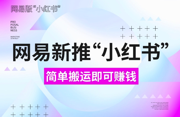 网易官方新推“小红书”，搬运即有收益，新手小白千万别错过(附详细教程)【揭秘】-乐码云集
