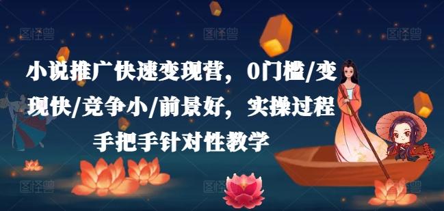 小说推广快速变现营，0门槛/变现快/竞争小/前景好，实操过程手把手针对性教学-乐码云集
