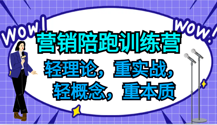 营销陪跑训练营，轻理论，重实战，轻概念，重本质，适合中小企业和初创企业的老板-乐码云集