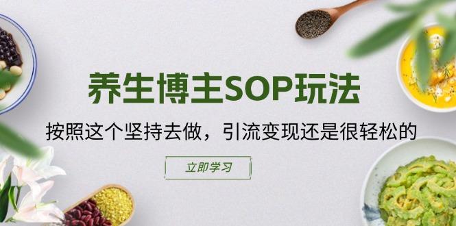 养生博主SOP玩法，按照这个坚持去做，引流变现还是很轻松的-乐码云集