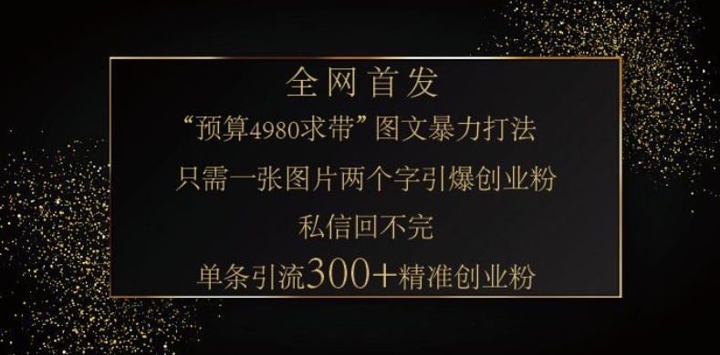 小红书神奇图片引流法，只需一张图，就能单条笔记凭借此方法，轻松引流 300 + 精准创业粉-乐码云集