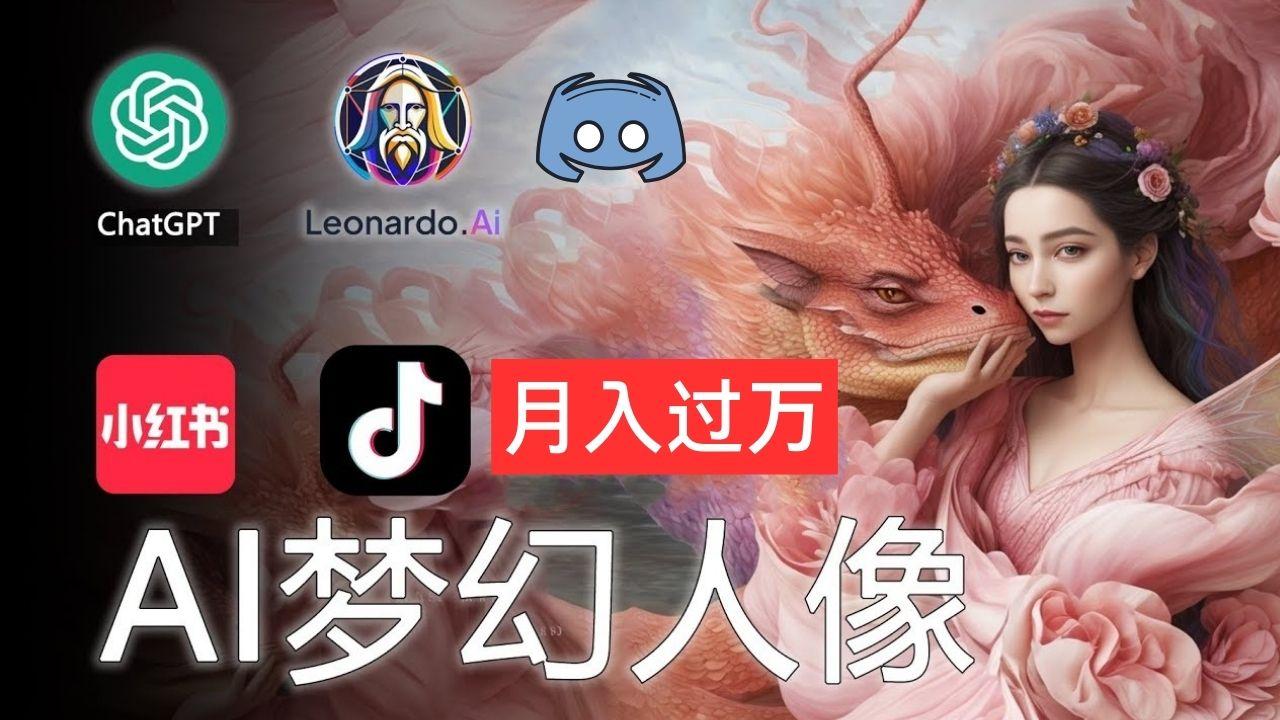 AI摄影梦幻人像：零基础也能月入过万的秘密-乐码云集