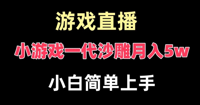 玩小游戏一代沙雕月入5w，爆裂变现，快速拿结果，高级保姆式教学【揭秘】-乐码云集