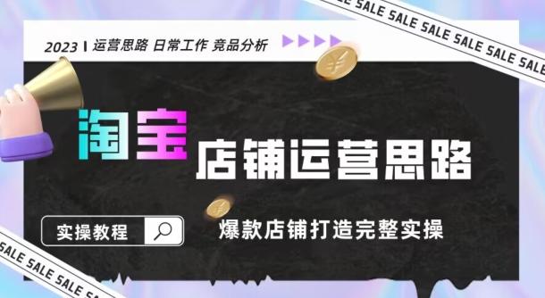 2023淘宝店铺运营全攻略：竞品分析，打造爆款店铺完整实操（附运营思维素材）-乐码云集