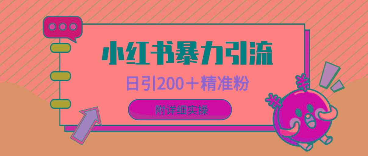 (9582期)小红书暴力引流大法，日引200＋精准粉，一键触达上万人，附详细实操-乐码云集