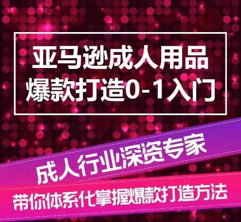 亚马逊成人用品爆款打造0-1入门，系统化讲解亚马逊成人用品爆款打造的流程-乐码云集