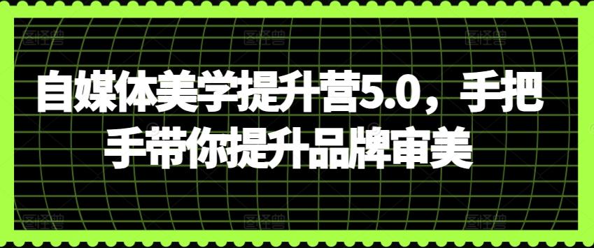 自媒体美学提升营5.0，手把手带你提升品牌审美-乐码云集