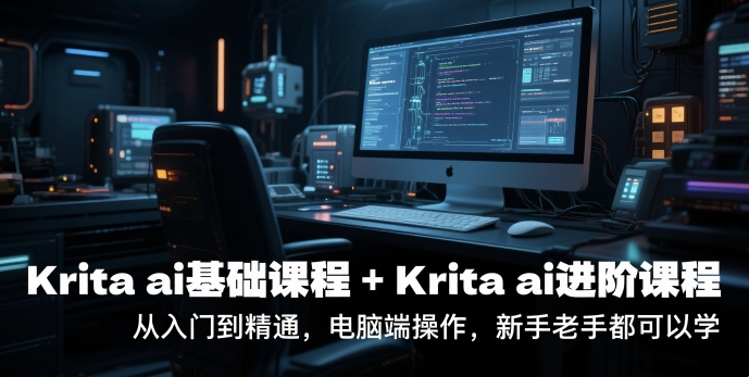 krita ai基础课程+Krita ai进阶课程，从入门到精通，电脑端操作，新手老手都可以学-乐码云集