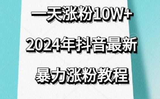 抖音最新暴力涨粉教程，视频去重，一天涨粉10w+，效果太暴力了，刷新你们的认知【揭秘】-乐码云集