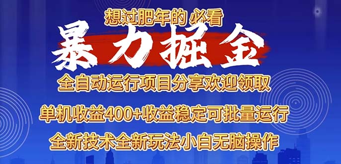 2025暴力掘金项目，想过肥年必看！-乐码云集