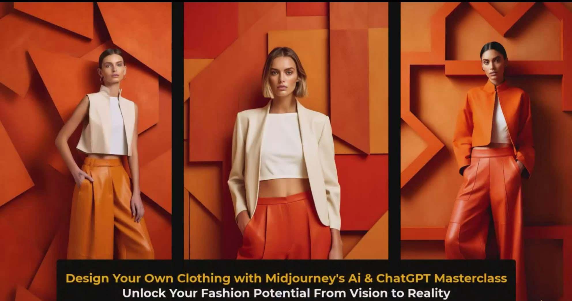 图片[3]-利用 Midjourneys Ai 人工智能设计自己的服装AI大师班-10节课-中英字幕-乐码云集